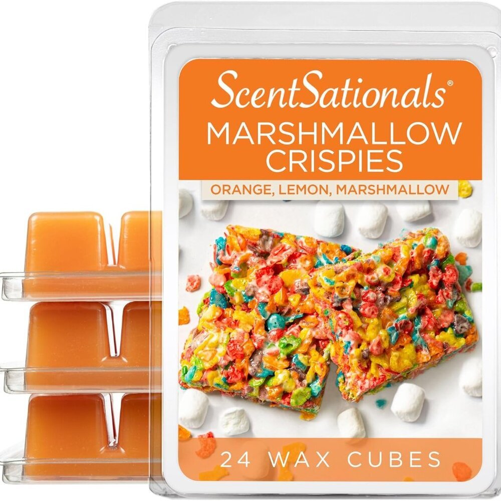Wax Melts, Wax Cubes Strong Scent - Marshmallow Crispies - Long Lasting Scented